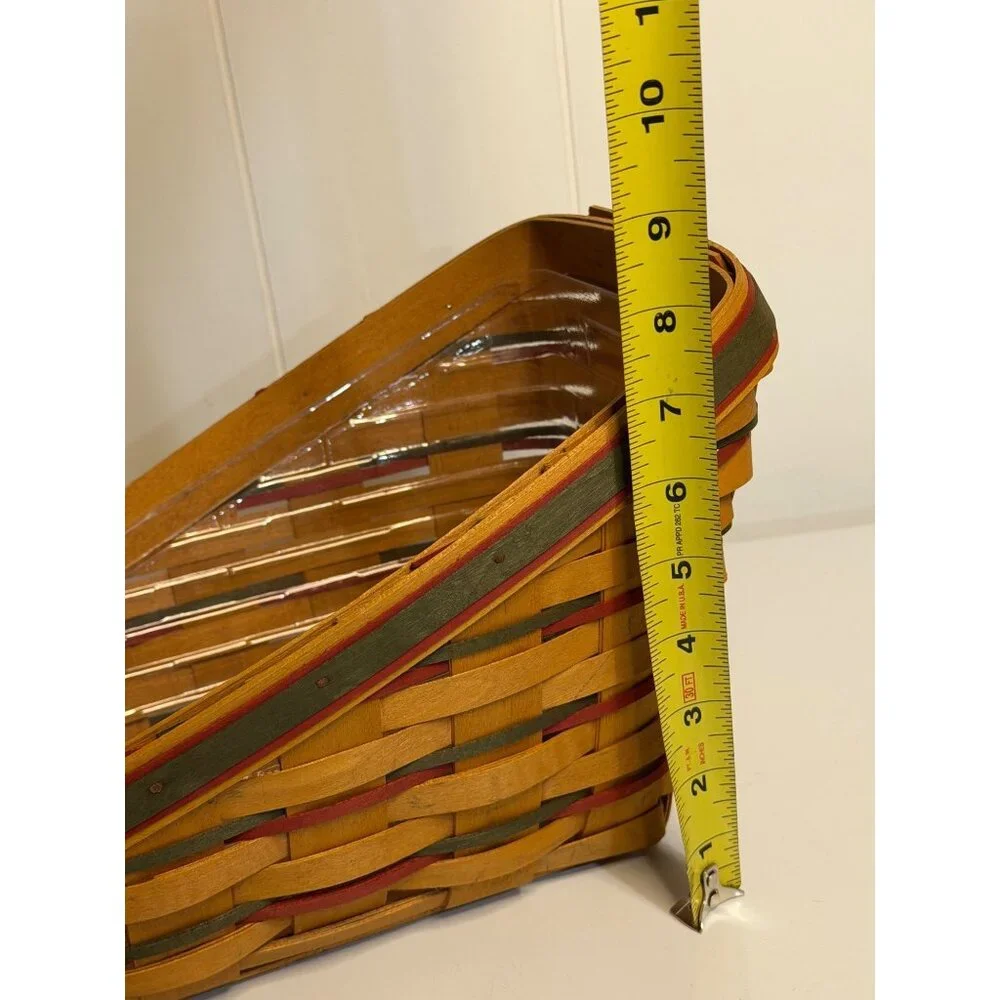 VTG Longaberger Dash Away Sleigh Basket Discontinued Piece 1990s Handmade Signed